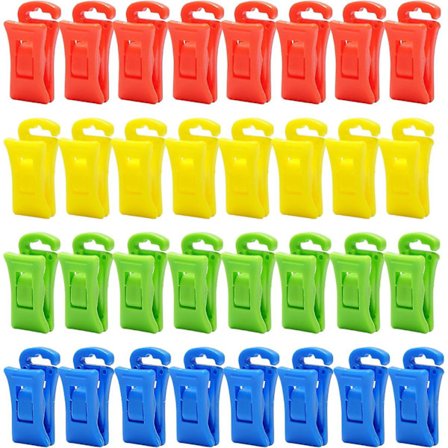 40 Sokke-Clips til Vaskemaskine og Tørretumbler Sokkeholder Vaskemaskine med Kroge Sokker med Sokke-Clip Direkte i Skuffen [DB]