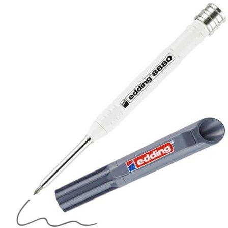 Djuphålmarkör - Edding - ED8880B101 - Grå - Aluminium