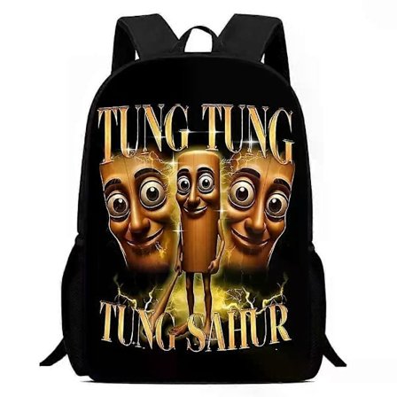 [LCS] Skolesekk Tralalero Tralala Ryggsekk Tungtung Sahur Brainrot Barn Skolesekker Barn Utendørs Sport Ryggsekk Reise Anime Ryggsekk Gave 8