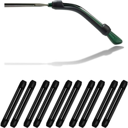 5 par - Svart myk silikon briller stang tips hylse detaljhandel