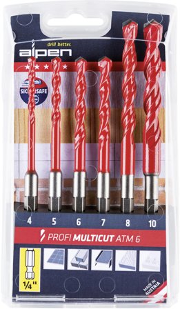 Alpen MultiCut Multiborsett 6 deler, Maskintilbehør & forbruk