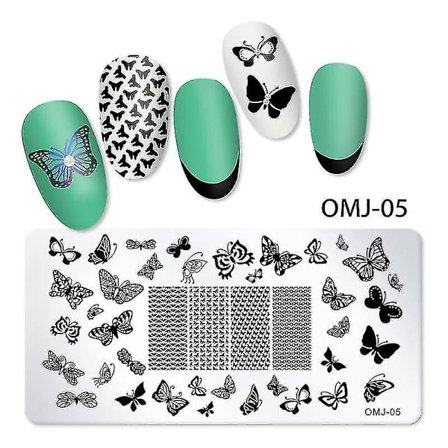 Kynsileimasinmalli Joulukuusi Perhoskuvio Manikyyri