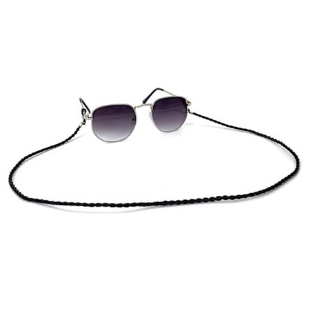 Elegant glasögon, solglasögon rem-kedja-hållare flätad, S