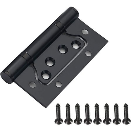 4 Styk Dørhængsler, 4 Tommer Hjem 100mm Dørhængsler Rustfrit Stål Kugleleje Støjsvage Hængsler til Intern Ekstern Brug