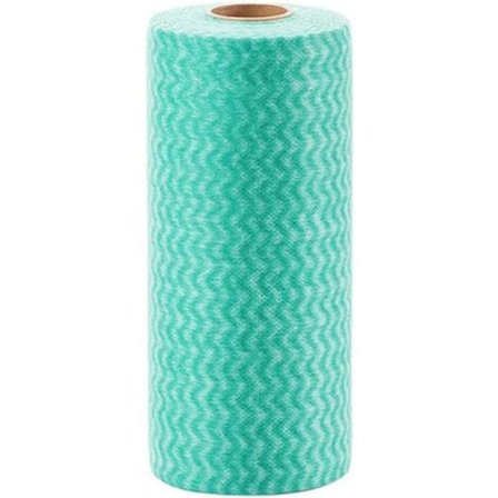 50 stk. Non-woven engangsrengøringsklude til køkken - Grønne