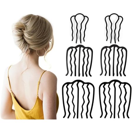 hårkamme, hårklemme, hårnål, hårknold, U-form_xx