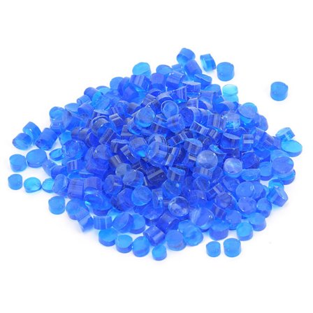 Millefiori Glass Rød Termisk Smeltefarge Glasur for Dekorasjon Varm Smelte Glassblokk Sett Transparent Himmelsblå