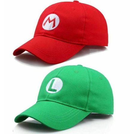 Super Mario Odyssey Luigi Cap Kids Cosplay Hats For Men