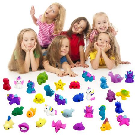 36-pack Mochi Toys Kawaii Animals Collection Stress Relief Toy P