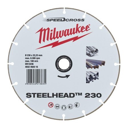 Milwaukee Speedcross Steelhead Diamantkapskiva Ø230 mm, Maskintillbehör & förbrukning
