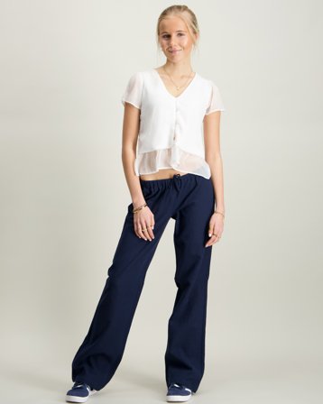 RYVLS L/W Linen Pants Blå Bukser Pige - Kids Brand Store