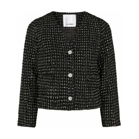 Co'Couture Tweed Jakke Sort, Dame, Størrelse: XL