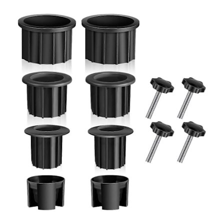 12 stk. Terrassebord Paraplyhull Ring Plugg Erstatning Solid Tilbehør Paraplybord Ring Hullinnsats for Terrasse Utendørs