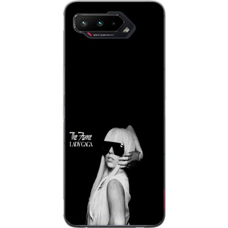 Yhteensopiva Puhelinkuori Asus ROG Phone 5 Stranger Things juliste, jossa pyöräily siluetteja ja punainen salamamyrsky dramaattisessa retro -muodossa