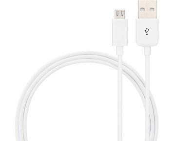 Andersson-Micro-USB Cable 1 m White 2,4 A-MicroUSB-kabel for lading av mobiltelefoner og nettbrett-Power-Micro-USB-kabler