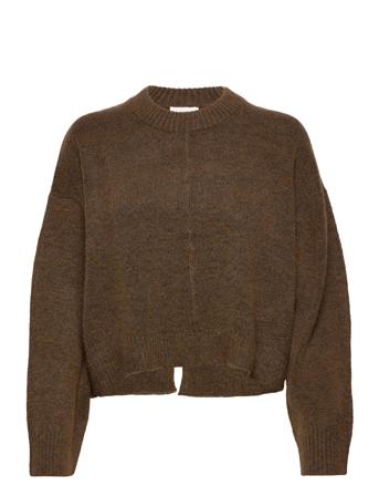 Objabbie L/S Knit Pullover Pb12 Brown Object
