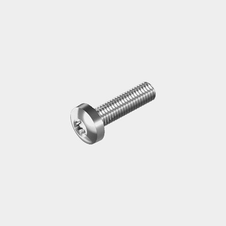 Pan head machine screw, Torx, stainless acid-resistant steel (A4 / AISI 316, marine grade), M6 x 30 mm, 5-pack