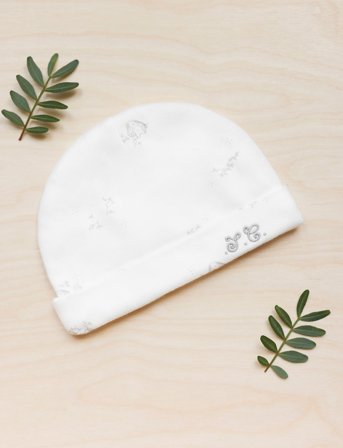 Tartine et Chocolat Bonnetlap - Cream - 46-48CM