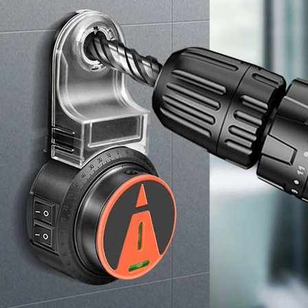 [CA] Elektrisk borestøvoppsamler 360 Laser Nivå Veggsug Støvsuger Borestøv