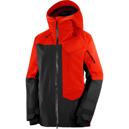 Salomon - veste pour femme Moon Patrol Goretex Jkt W - Fiery Red / Deep Black - S