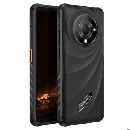 Smartphone Hammer Iron 6 5G 6 Go / 128 Go Android 15 IP69 Batteri 6050mAh Hammer Sort