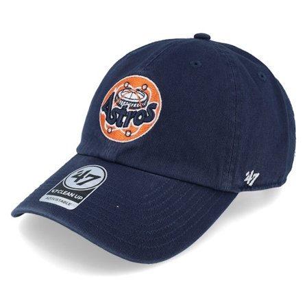 47 Brand - MLB Blau unconstructed Cap - Houston Astros Clean Up Navy Dad Cap / Unconstructed @ Hatstore