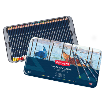 Derwent Watercolour Aquarelpotloden 36-set