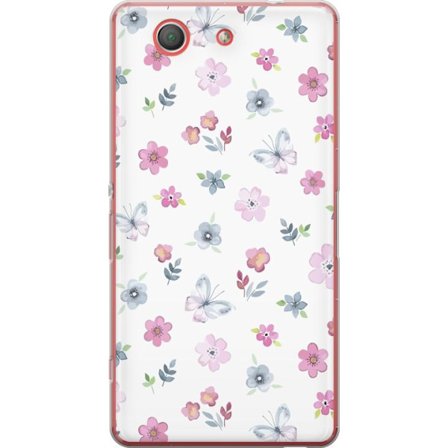Mobilskal till Sony Xperia Z3 Compact med Blommor och fjärillar