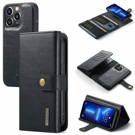 Plånboksfodral /magnetskal För Iphone 13 Pro Max Svart - Dg.ming