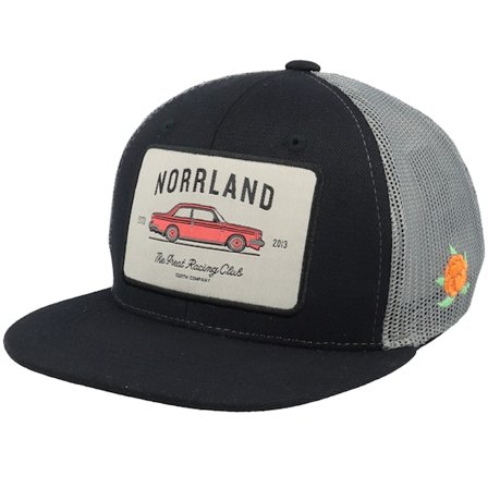 SQRTN - Svart trucker Caps - Kids Racing Cap Black/Grey Trucker @ Hatstore