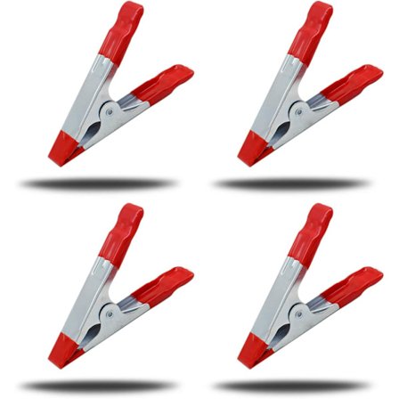 Metallfjærklemmer, 4 tommer gummibeleggte metallklemmer, kan b DXGHC