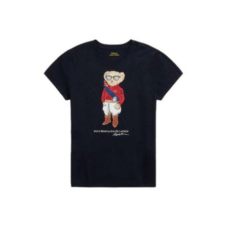 Polo Ralph Lauren, T-shirt Czarny, Kobieta, Rozmiar: M