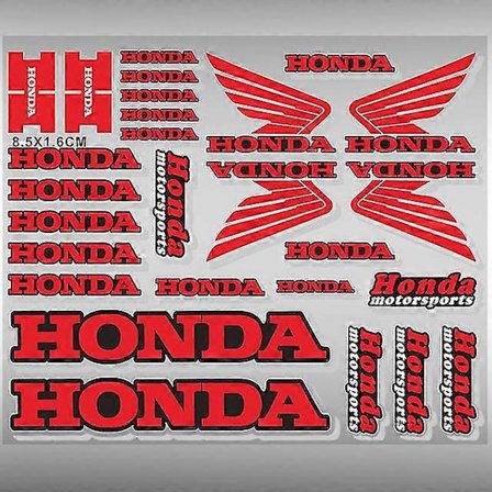 Honda Stickers Decals Motorcykel Tank Logo Kit