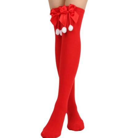 Julstrumpor (rena Röda/röda Hårbollar)