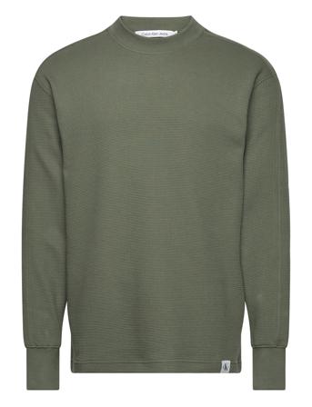 Woven Tab Waffle Ls Calvin Klein Jeans Khaki