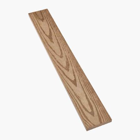 Täcklist till komposittrall 2800 x 70 x 12 mm ljusbrun - Biltema