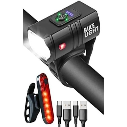 1600 Lumen Super Stærk Cykellygte USB Genopladelig IPX5 Vandtæt [YDE]