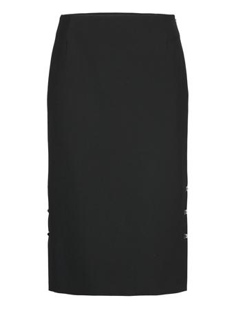 Vevoka Knælang Nederdel Sort BOSS