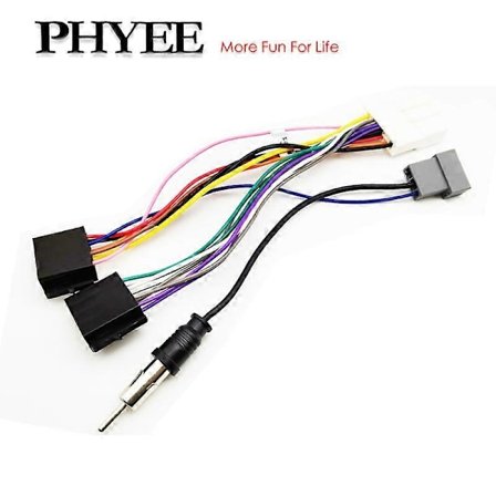 Bilradio Ledningsnet 20P Hovedenhed ISO Stik Antenne Stik Kabel Adapter til Nissan Qashqai J10 Versa Cube Sentra X-trail