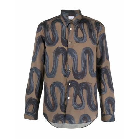 Paul Smith, Casual Shirts Bruin, Heren, Maat:XL