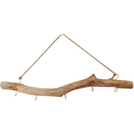 Naturlig Drivtømmer Knagerække Drivtømmer Grene Dekorativ Vægkrog Hængende Indretning Hjem Soveværelse Dørindretning