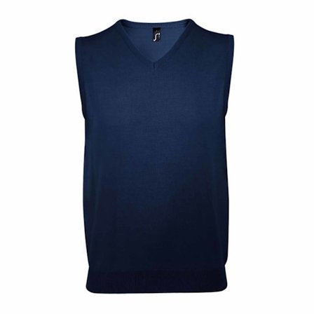 SOLS Unisex Gentlemen Sleeveless V Neck Sweater Vest L Navy