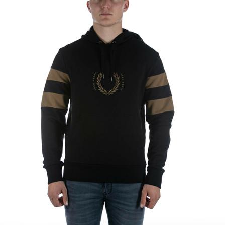 Fred Perry, Hoodies Zwart, Heren, Maat:L