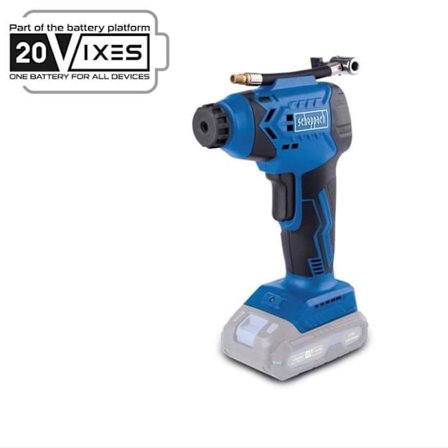 Bärbar kompressor - SCHEPPACH - 20V IXES - LED-display - 7 barer - 6 åtkomst ingår - utan batteri eller laddare - C-AC20-X