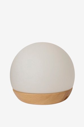 Spring Copenhagen - Bærbar Bordlampe Spring Snowball Big Ø11 cm - Hvid - Genopladelige lamper - Fra Homeroom