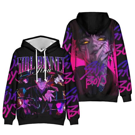KPop Demon Hunters Hettegenser 3D-trykk Pullover Hettegenser for menn og kvinner