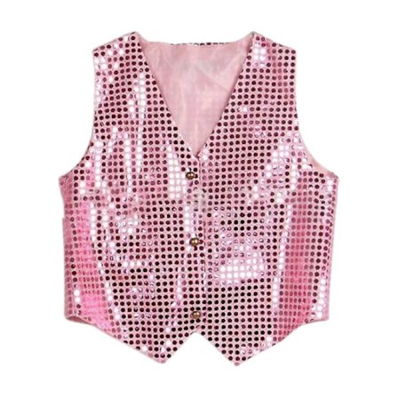 Pukuliivi Glitter Unisex Värikäs Lasten Hihaton Paljettiliivi Juhliin