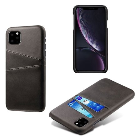 iPhone 11 Pro Max skal med korthållare - Svart