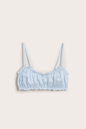Kappahl | Bralette i sateng | Lyseblå