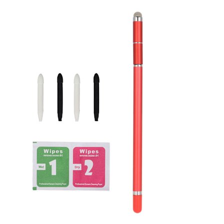 4 i 1 Stylus Penna med Slitstark Fiberspets för Telefon Surfplatta Målning Handstil